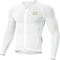 ROCKBROS Men's Cycling Jersey Long Sleeve Shirt Bike Jersey Men with Full Zipper Pocket Quick Dry