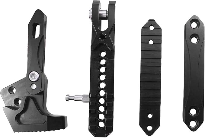 Universal Motorcycle Kickstand Adjustable Foot Side Support Parking Kickstand for Electric Motorbike Parking Foot Side Support Stand (Black-1)