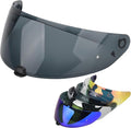 HJ-31 Shield Replacement Visor Fit for HJC i10 i70, Tinted Motorcycle Helmet Visor Motorcycle Helmet Accessories (Grizzly)