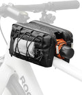 ROCKBROS Top Tube Bike Bag,Large Capacity Bicycle Front Frame bag Quick Release Bike Tube Bag Cycling Pouch with Shoulder Strap Bike Accessories for Adult Bikes