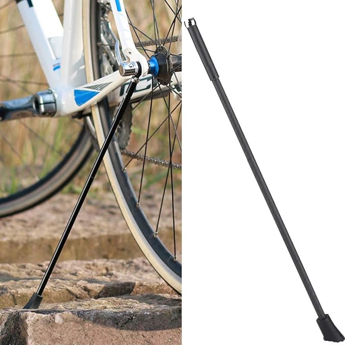 Carbon Fiber Kickstand, Lightweight Adjustable Side Stand for Mountain Road BMX with Magnet