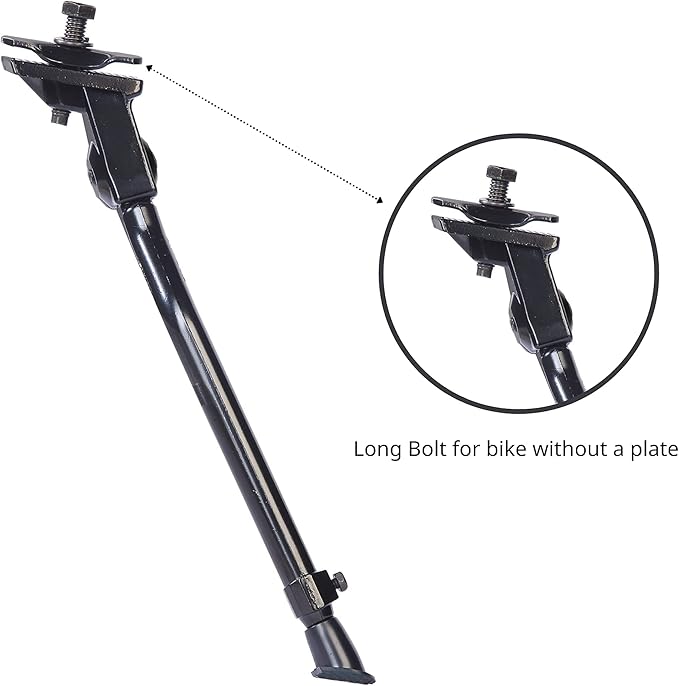 N+1 Aluminum Alloy Center Mount Kickstand for 20"-28" Mountain, Road, BMX, MTB & Kids' Bikes