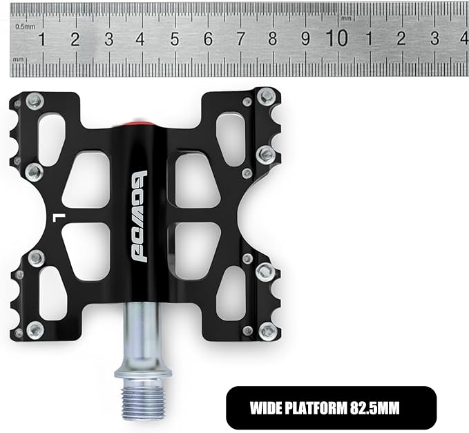 Bike Pedals 9/16" Lightweight Non-Slip Bicycle Platform Pedals - Fits Most Adult Bikes & Mountain Bikes &MTB, Road Bikes and Slip-Resistant Design