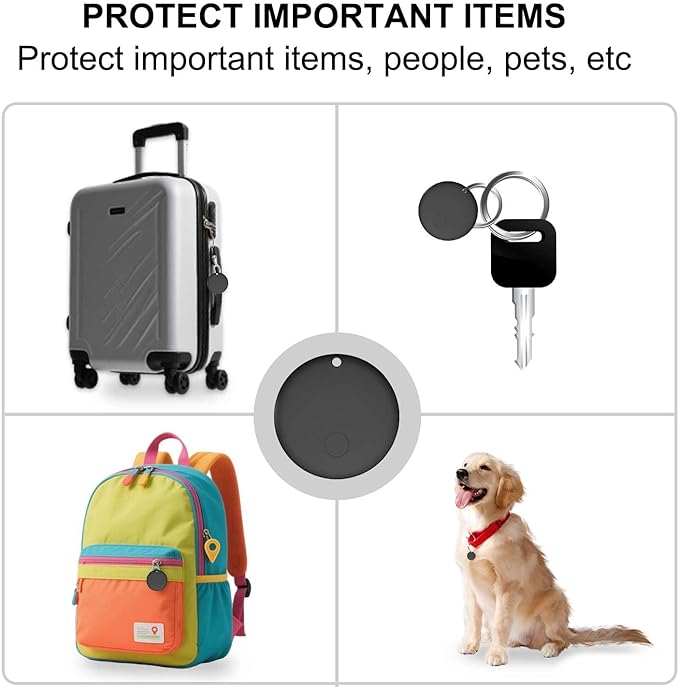 Mini GPS Tracker for Vehicles, Hidden Tracking Device for Vehicles, Car Tracker No Subscription Work with Find My (iOS Only), Vehicle Tracker with Audio for Kids, Dogs, Key, Luggage, Bag (4)