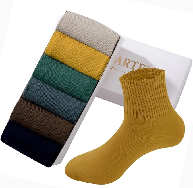 MAGIARTE Womens Mini Crew Ankle Socks Athletic Casual Cotton Socks for Women