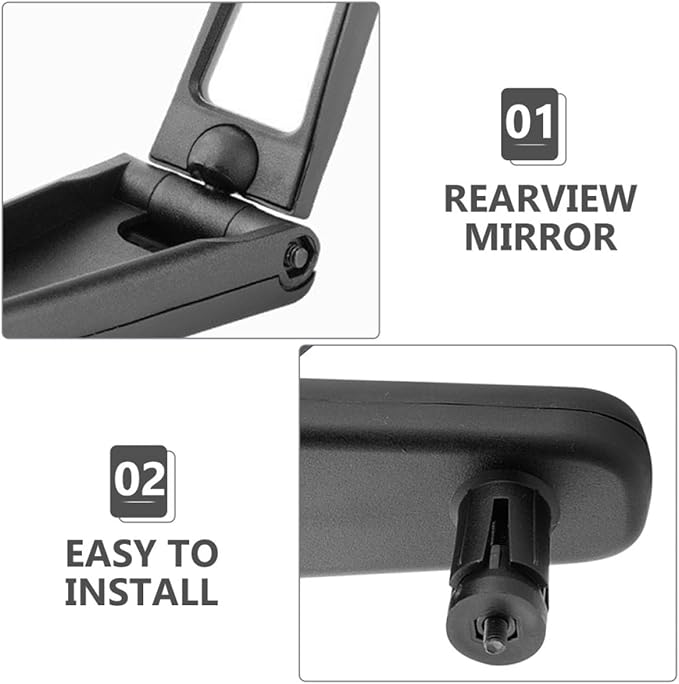 BESTonZON Adjustable Lightweight Bike Mirror for Handlebars, Convex Reflective Rearview Bicycle Mirror with Handlebar Mount, Cycling Accessory for Mountain and Road Bikes