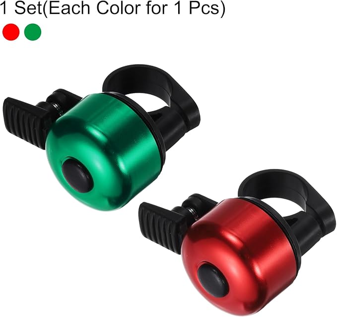 HARFINGTON Bike Bell Mini Bicycle Bell with Loud Crisp Clear Sound Bike Ring Bell Aluminum Bike Accessories