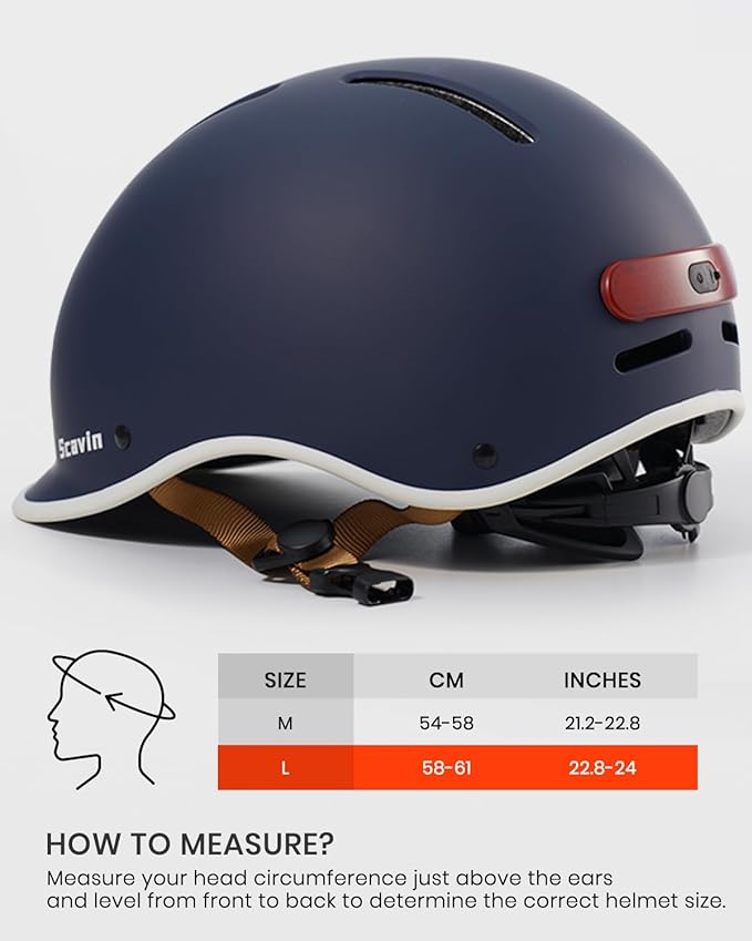 Bike Helmet for Adults with Rechargeable Rear Light, Adjustable Cycling Helmet for Men Women Youth - Safety Certified for Bicycle, Skateboard, Road Bike & Commuting