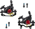 BUCKLOS Zoom HB-100 MTB Line Pulling Hydraulic Disc Brake Calipers Front + Rear, Aluminum Alloy Mountain Bike Hydraulic Disc Brakes with is/PM Universal Caliper Adapter for XC Trail, Fat Bike…