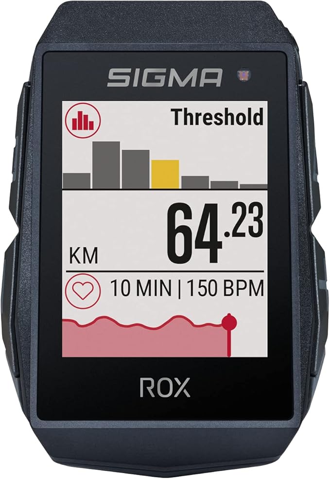 SIGMA Sport ROX 11.1 EVO GPS Bike Computer, Black, Navigation, Workout, Indoor & Outdoor Training, Quick Mounting, E-Bike Ready, Smart Phone Connectivity, Lightweight, IP67 Water Resistant