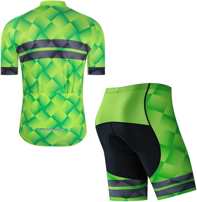 Cycling Jersey Men Set Road Short Sleeve Quick Dry Bike Padded Cycling Clothing Suit Bicycle Wear Summer