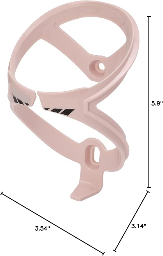 Bicycle Water Bottle Holder Cage Carbon Fiber Streamlined Design Stable Mounting for Road Mountain Bikes Outdoor Cycling (Pink)