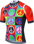JPOJPO USA Cycling Jersey Men Road Bike Shirt Summer Biking Tops Short Sleeve Bicycle Clothes Cycle Wear Breathable