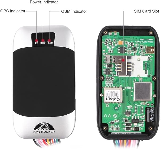 GPS Tracker, Car Kill Switch Anti Theft, GSM SMS GPRS GPS Tracker for Motorcycle Motorbike Vehicle, Cut Off The Oil and Power System Remotely, Locator Tracking Device - Subscription norequired