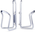 FiveBox Bike Water Bottle Cage, 2Pack Cycling Bicycle Water Bottle Cage Holder Bracket for Mountain Bike MTB Road Bike, Bike Accessories, Made of Lightweight Aluminum Alloy (Silver)