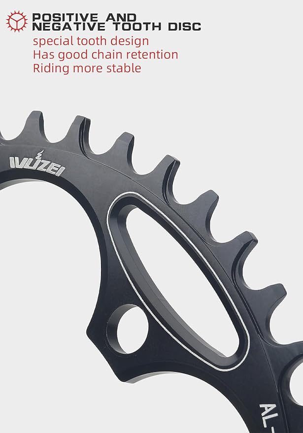 110/130 BCD Chainring 36/38/40/42/44/46/48/50/52/54/56/58/60T 5 Screws Round Narrow Wide Bicycle Chainring for 9/10/11 Speed Road Bike Folding Bicycle