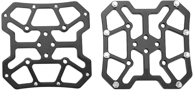Keenso Bike Pedal Adapter, 1 Pair Aluminum Alloy Bike Bicyle Clipless Pedal Platform Adapters for