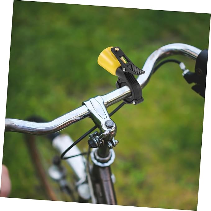 Mini Copper Bicycle Bell for Mountain and Road Bikes, Small Vintage Bike Bell with Loud Sound and Adults, Outdoor Scooter and Cycling Accessories, Yellow