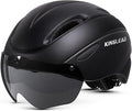 Bike Helmet for Adults Bicycle Helmet with Detachable Magnetic Googles & Adjustable Dial for Mountain Bikes, Road Bikes, Electric Bikes, Scooter