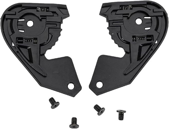 1 Piece FJMQHU Helmet Base Plate Replacement, Black PP Material Motorbike Helmet Visors Base for Stable Lens Fixing