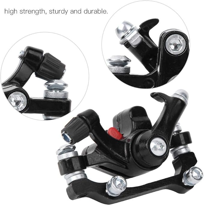 Mountain Bike Disc Brakes, Lightweight Aluminum Alloy Front Rear Disc Brakes, Disc Brake Caliper 160/180mm, for Trail Riding Off Road Commuting Cyclists