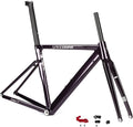 700C Road Bike Frameset 50/52cm Aluminum Alloy Frame Rim Brake Quick Release 100/135mm BSA BB68mm Carbon Fiber Rigid Fork Internal Routing