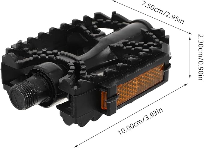Healifty Bike Pedals 1 Pair Anti-Skid Flat Mountain Bicycle Pedal Replacement for ’ Bikes Universal Foldable Cycling Accessories for Boys and
