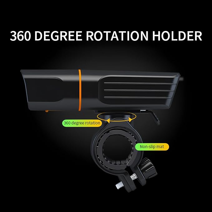Bike Headlight and Taillight Set, Bright USB Rechargeable Front Bike Light with Power Bank Function Easy to Install and Very Sturdy for Men Women Kids Road Mountain Safety Night Cycling