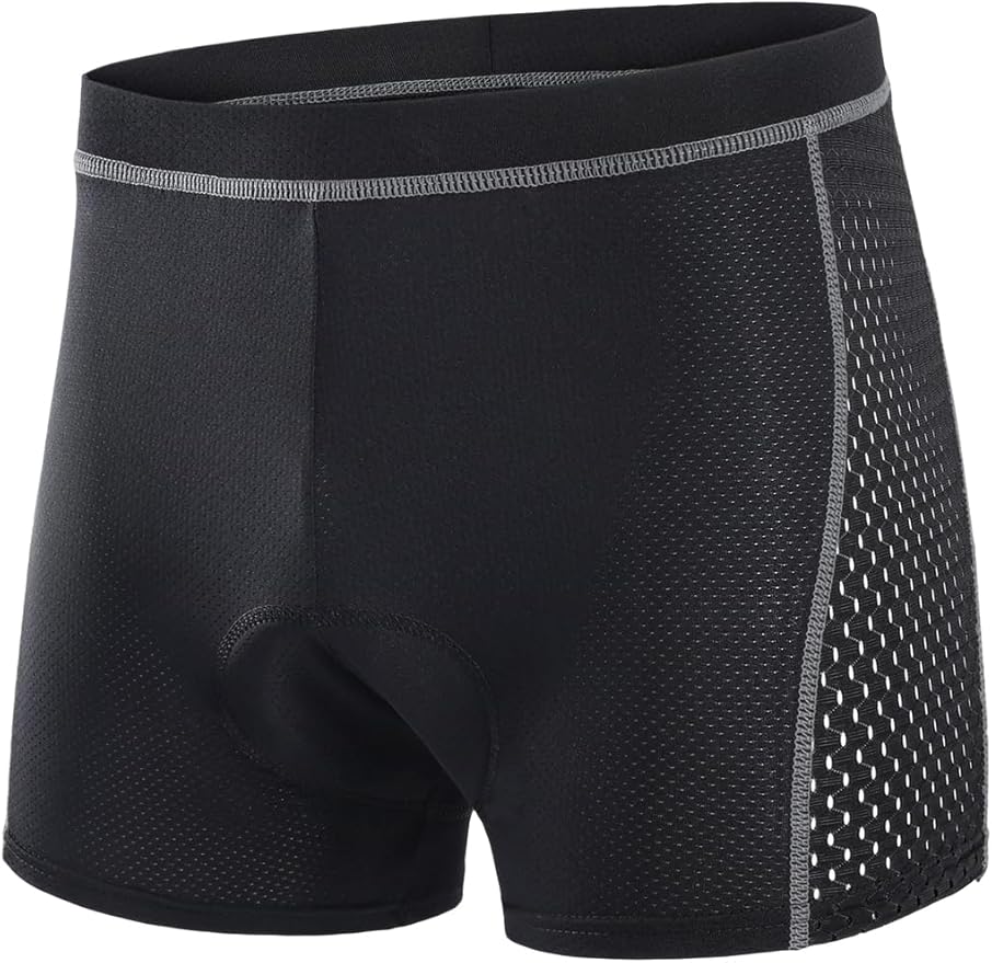 ARSUXEO Men's Cycling Underwear 4D Padded Bike Shorts Bicycle Biking Cycling Shorts with Padding Mountain Bike Liner