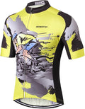 Weimostar Men's Cycling Jersey Men Mountain Bike Jerseys Short Sleeve Tops S-5XL
