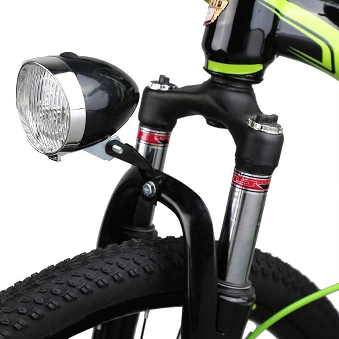 Retro Bike Headlight for Night Riding - Vintage Bike Lights Front and Rear, Lowrider Bicycle Parts, Headlamp Flashlight, LED Bicycle Lights for Women, Beach Cruiser Accessories