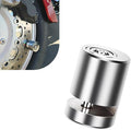 Disc Brake Lock, Anti-Theft Security Wheel Disk Lock, Universal for Motorcycle Bike Scooter (Silver)
