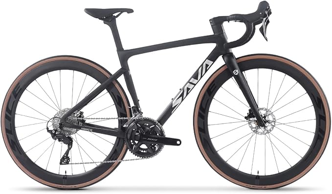 SAVADECK Carbon Road Bike,Lightweight Full Carbon Racing Bicycle with Shimano 105 R7120 24S Shift Groupset and Hydraulic Oil Disc Brake Bike