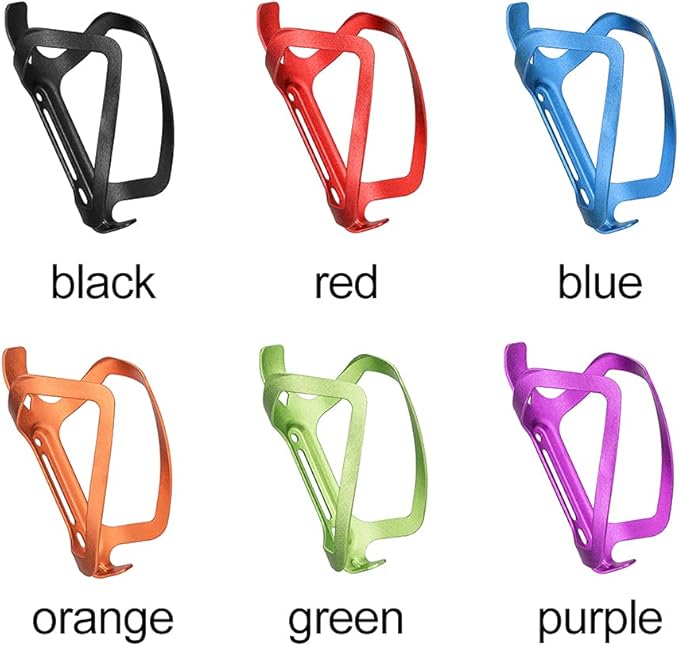 Bike Water Bottle Holder Universal Bicycle Bottle Cage with Screws,Durable, Lightweight,Great for Road and Mountain Bikes(Purple)