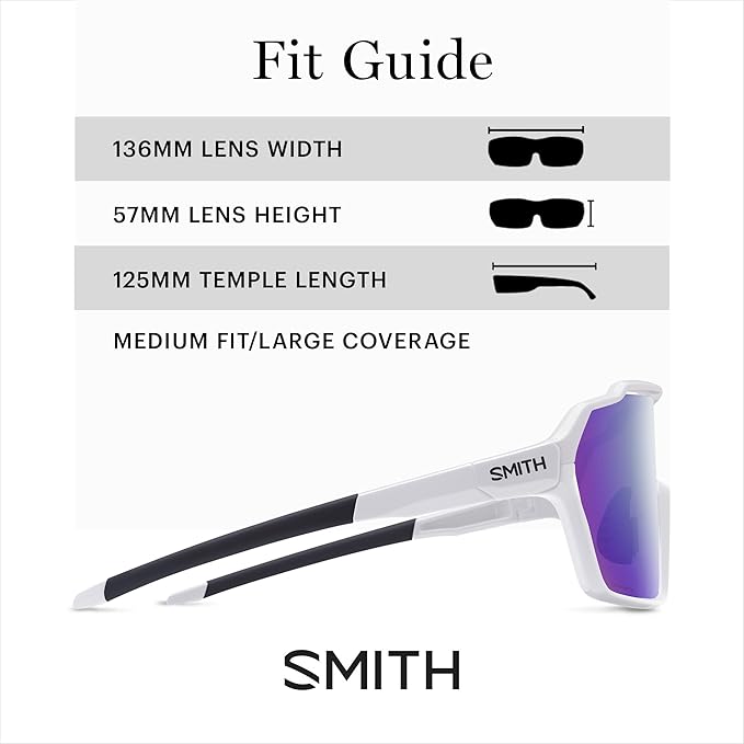 SMITH Optics Shift MAG Sunglasses – Shield Lens Performance Sports Sunglasses for Running, Biking, MTB & More–For Men & Women