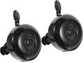 ABOOFAN 2pcs Vintage Bicycle Bell Black Retro Ringing Bike Bells for Cycling Safety and Location Practical Anti-Loss Suitable for Adult Mountain and Road Bikes