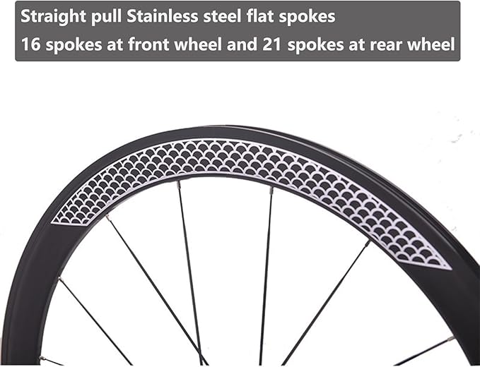 Road Bike Carbon Wheels 700C 30/40/50mm Double Layer Bike Rim Aluminum Alloy Quick Release C/V/Rim-Brake Bike Wheels 7-12 Speed Wheelsets