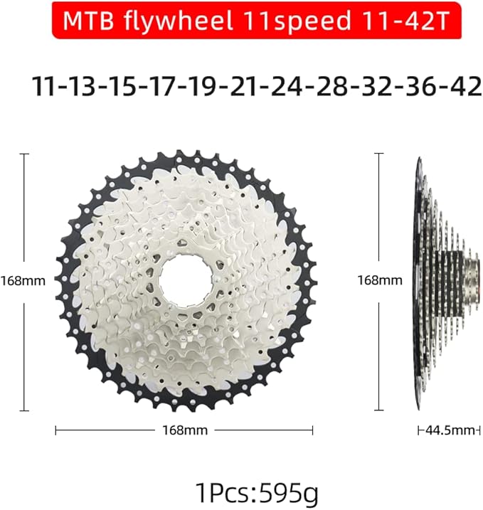 CYSKY 8/9/10/11/12-Speed Cassette 11-25T/28T/32T/34T/36T/40T/42T/46T/50T/52T Bike Sprocket Freewheel Compatible with Shimano, Sram HG Hub, Fit for Mountain Bike, Road Bike, MTB Cassette