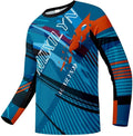 Men's MTB Shirt Long Sleeve Off-Road Motocross Cycling Jersey Mountain Bike Shirts Quick-Dry Moisture Wicking