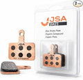 JSA Bike Disc Brake Pads Set for Scooters, Ebikes & Bicycles – Scooter Brake Pads with Organic Compound & Copper Plate for Heat Dissipation – Fits TRP, Tektro, Shimano Deore Br-M575 M525
