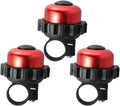 FRCOLOR 3pcs Rotating Bike Bell Loud Horn Bicycle Accessories Red Vintage Cycling Bell for Mountain Road Scooter Outdoor Riding