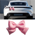 Motorbike Helmet Decor, Cute Fashion Large Bowknot Motorcycle Helmet Ornament, Automotive Exterior Rear Bumper Decoration for Girls Women, Universal for Truck Motorcycle Sedan (Pink)