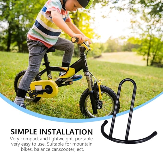 Kisangel 2Pcs Balance Bike Parking Rack Iron Bike Holder Parking Stand Balance Display Mountain Bicycle Stand for Storage Accessories