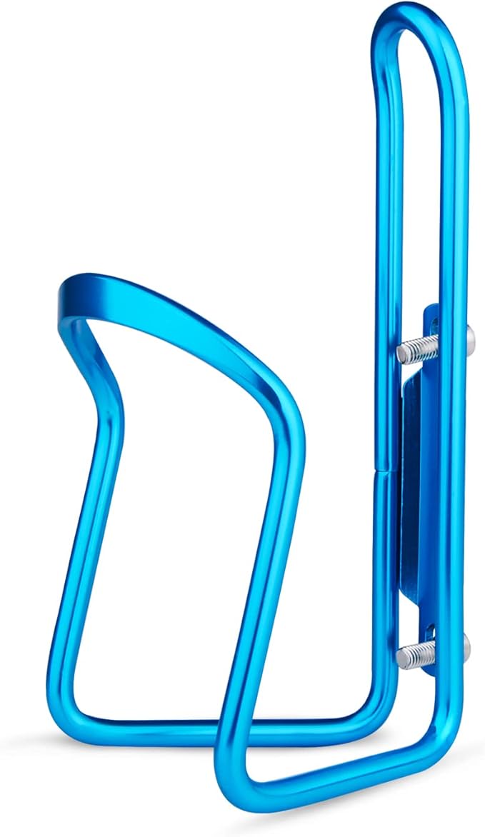 FiveBox Bike Water Bottle Holder, 1Pack Lightweight Aluminum Alloy Cycling Bicycle Water Bottle Cage Holder Bracket for Outdoor Activities (Blue), Bike Accessories