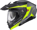 ScorpionEXO AT960 Modular Adventure Street Motorcycle Helmet with Bluetooth Ready Speaker Pockets DOT ECE Approved Topographic 2 (Hi-Vis/Grey - X-Large)