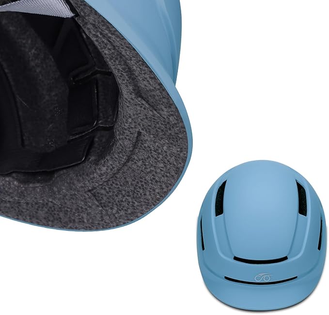 Adult Urban Bike Helmet - Adjustable Fit System & Integrated Taillight for Men Women