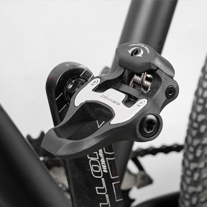 WOWSPORT Look Keo Road Bike Pedals - Lightweight Clipless Pedals with Sealed Bearings & Nylon/Carbon Body | 9/16″ Spindle, Compatible with Look Keo Cleats for Indoor & Road Cycling