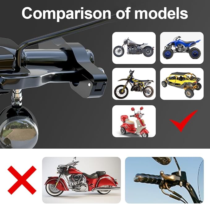 Helmet & Motorcycle Lock Combo - Brake Lock Anti-Theft for Mopeds, Motorbikes, ATVs, Dirt Bikes & Street Bikes
