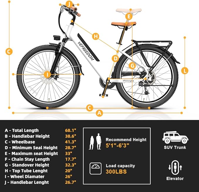 1000W/1500W Peak Electric Bike for Adults,up 80 Miles Removable Battery Ebike, 26/24''" UL Certified Electric Mountain E Bike,Adult Electric Bicycles for Commute Beach Snow