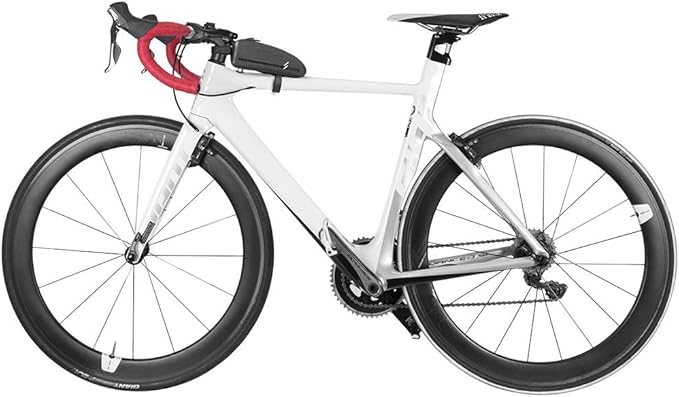 Feluz Bike Top Tube Bag, Waterproof Bicycle Frame Bag for Mountain Road BMX Bike, Front Phone Bags Mount Pouch, Cycling Accessories